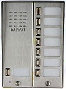 Tlačítkové tablo MIWUS-525/8+D (vr+8 tl.+stříška) 2M