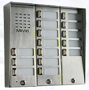 Tlačítkové tablo MIWUS-525/15+D (vr+15 tl.+stříška) 3M