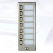 Tlačítkové tablo MIWUS-525/N7+D (7 tl.+stříška) 1M